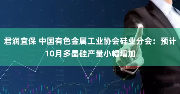 君润宜保 中国有色金属工业协会硅业分会：预计10月多晶硅产量小幅增加